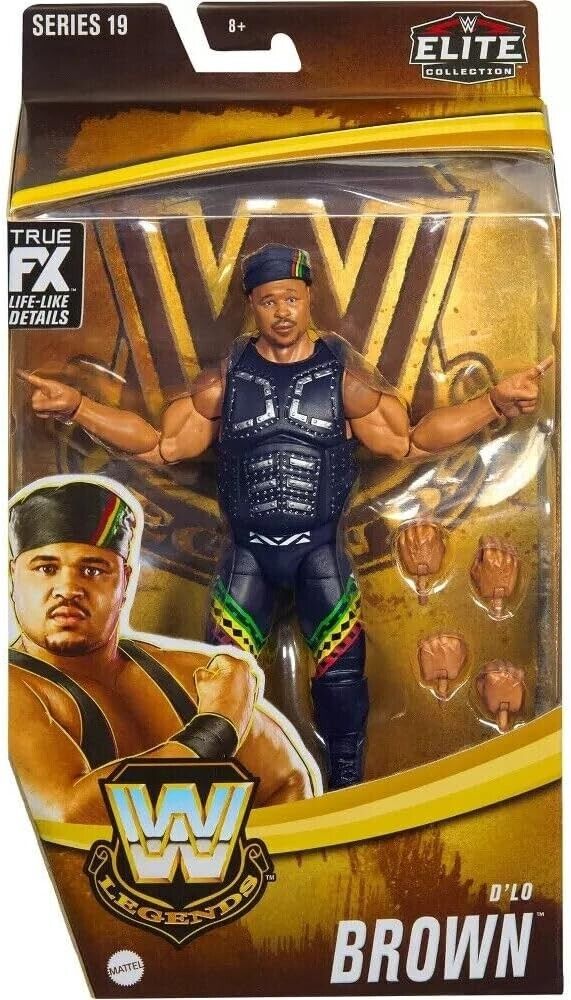 WWE Elite Collection D'Lo dlo Brown Wrestling Action Figure Legends Mattel Serie