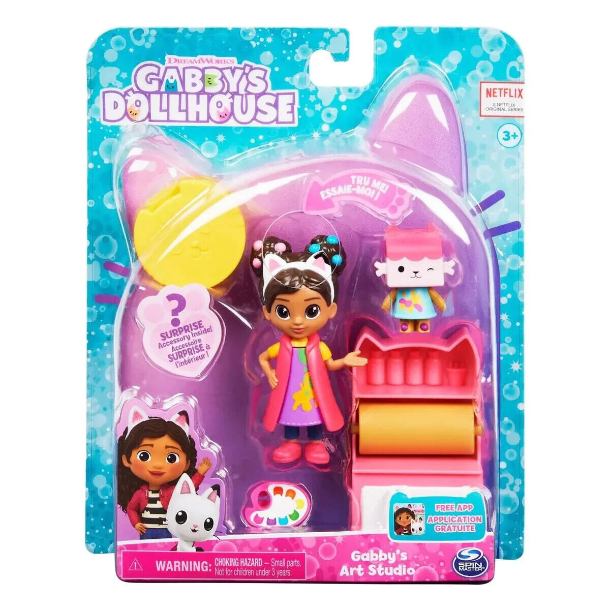 NEW Gabby's Dollhouse Art Studio Set w/ 2 Toy Figures - Creative Playtime Fun!