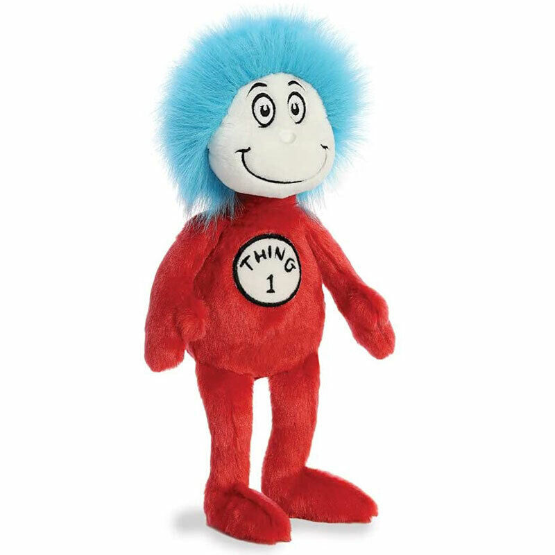 New Dr Seuss Cat in the Hat Thing 1 Plush Toy - Soft and Cuddly