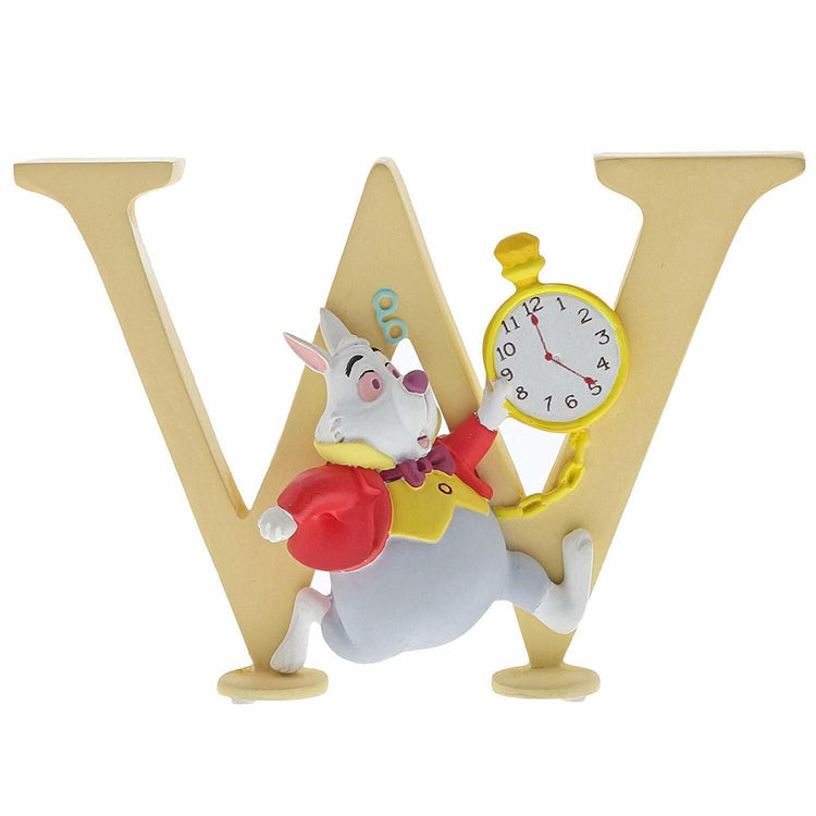 Disney Enchanting Collection Alphabet Letter Figurines - Choose a Letter W - White Rabbit