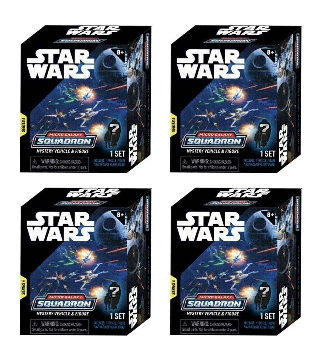 Star Wars Micro Galaxy Squadron Series 4 Scout Box SEALED - 4 PACK