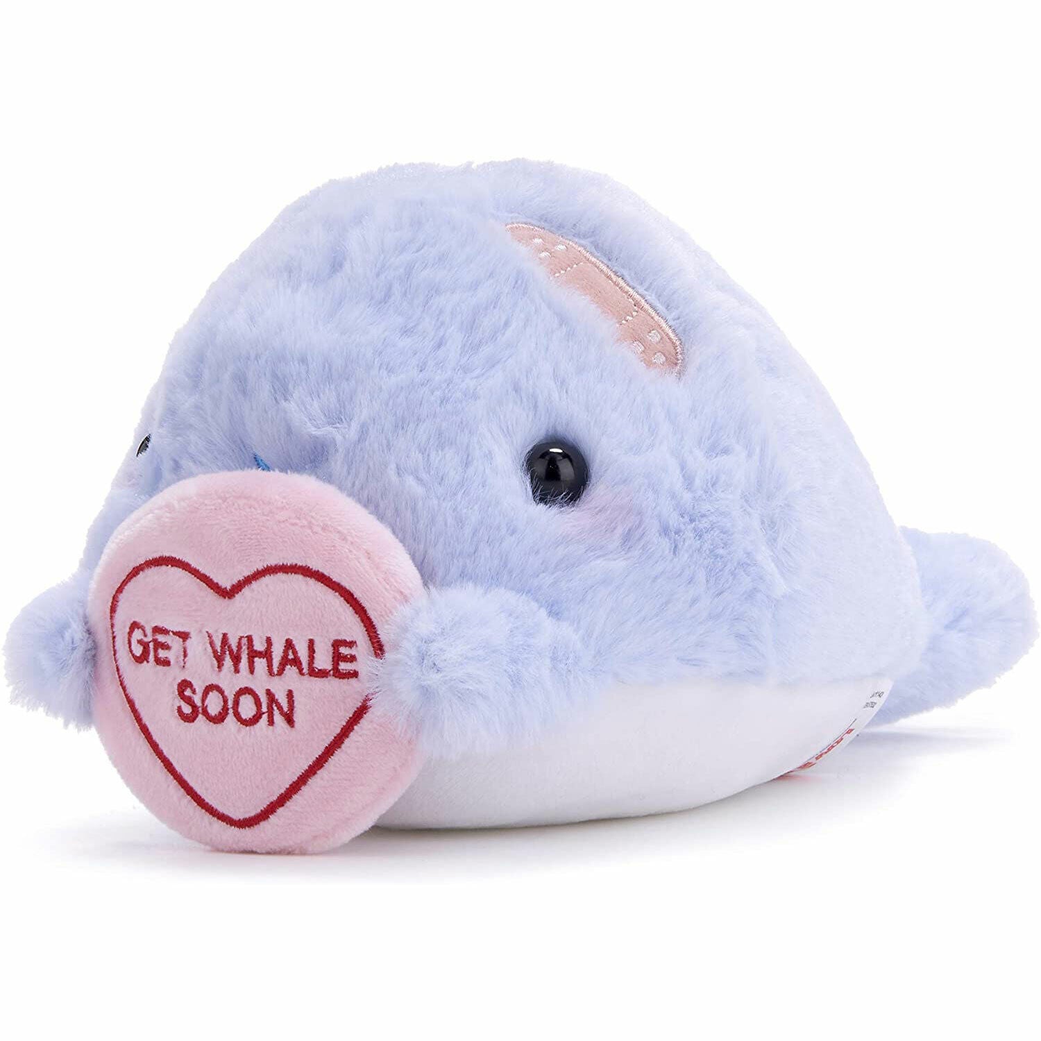 Swizzels Love Hearts 18cm Plush Get Whale Soon - Cute and Cuddly Gift