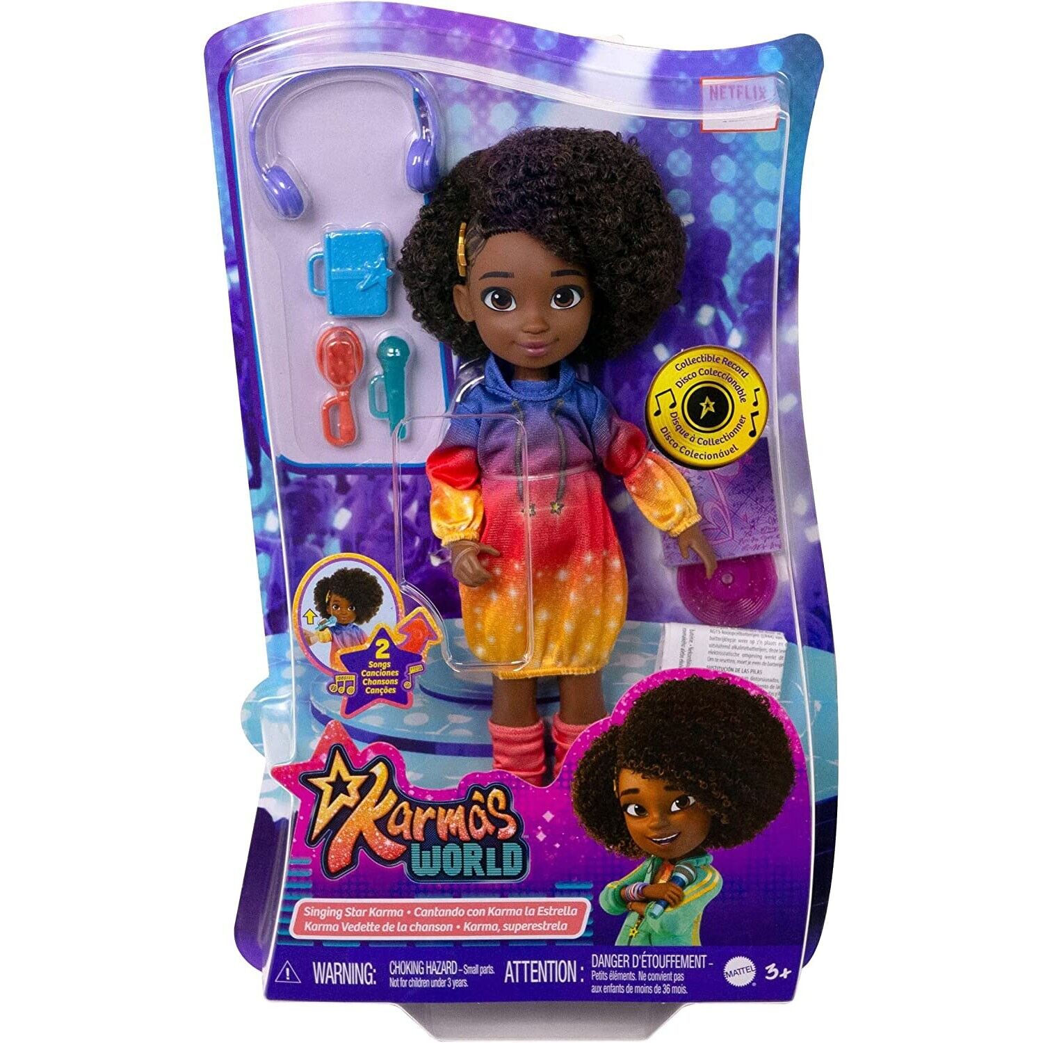 Karma's World Singing Star Doll - 22cm Plush Toy with Music
