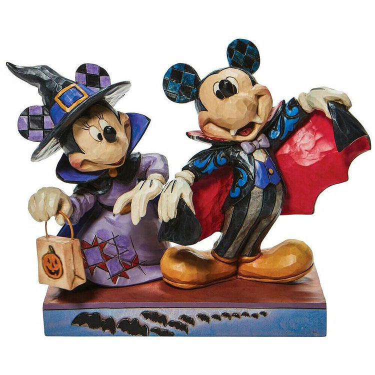 Disney Traditions Figurine - Terrifying Trick-or-Treaters (Mickey & Minnie)