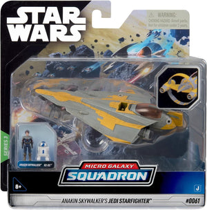 STAR WARS Micro Galaxy Squadron Anakin Skywalker's Jedi Starfighter - 5-Inch Sta