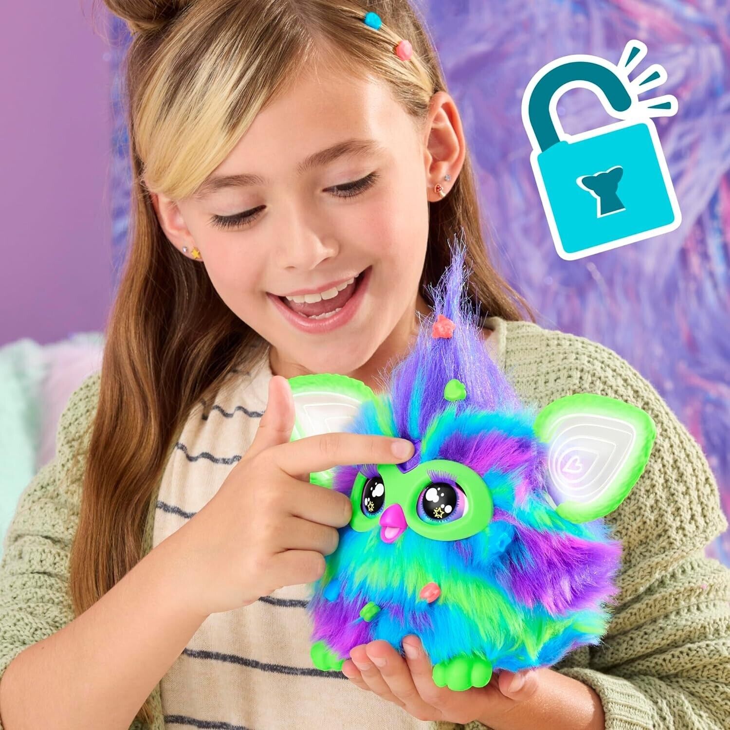 Furby Galaxy Glow in the Dark Interactive Plush Toy