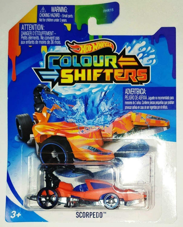 Hot Wheels Color Shifters Car 1:64 - Changes Color in Water - 2023, CHEAP SCORPEDO