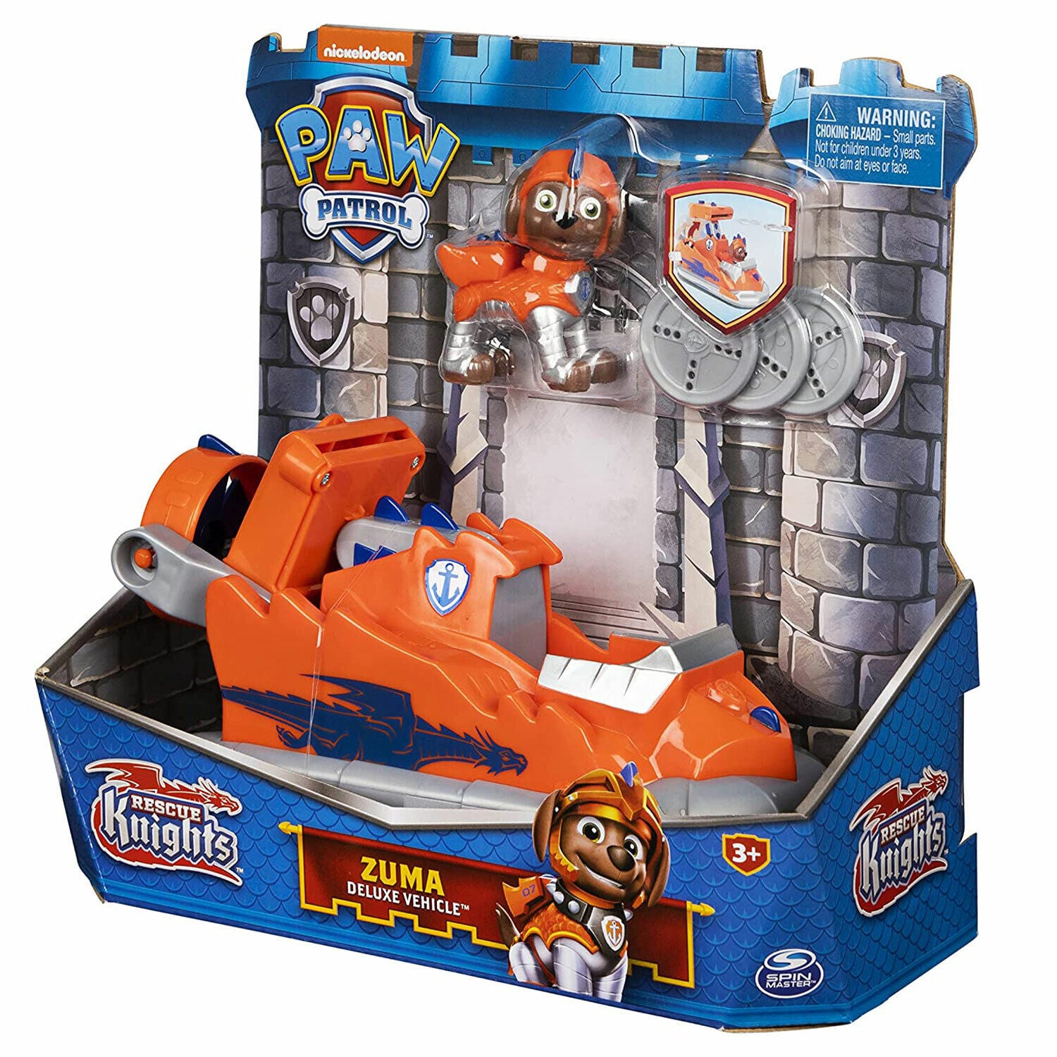 New PAW Patrol Rescue Knights Zuma Deluxe Vehicle - Ready for Adventure!