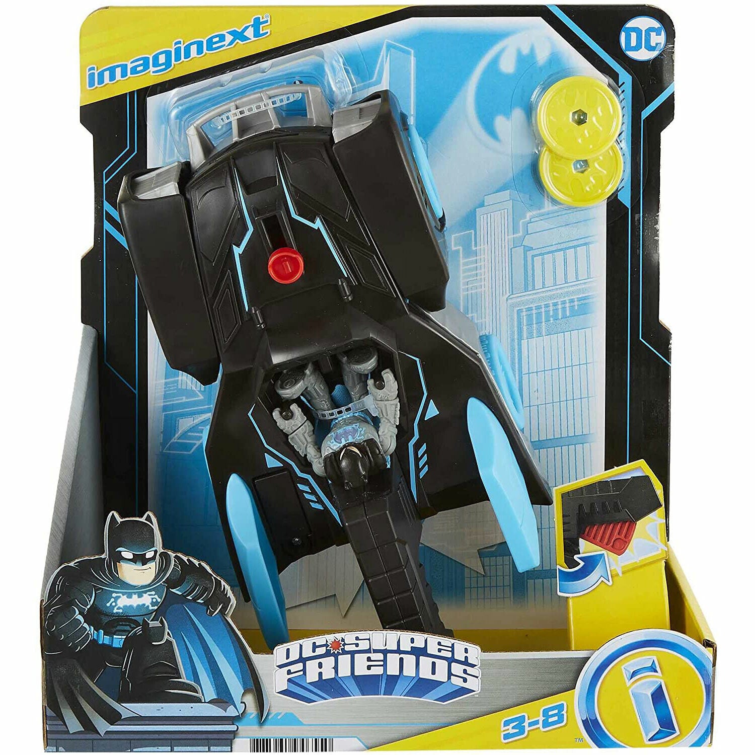 New Imaginext DC Super Friends Bat-Tech Batmobile - Fast Shipping!