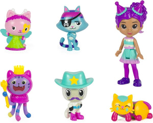 Gabby’s Dollhouse, Celebration-Themed Figures with Gabby Girl, 5 Cat Toy Figures