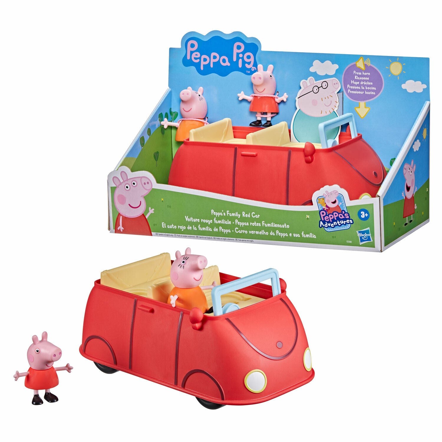 New Peppa Pig Family Red Car w/ Sounds - Fun Adventures Await!