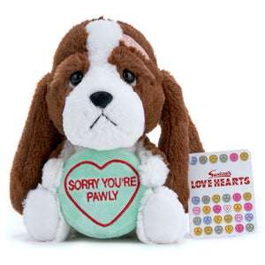 "Swizzels Love Hearts Plush Bassett Hound 18cm - BRAND NEW"