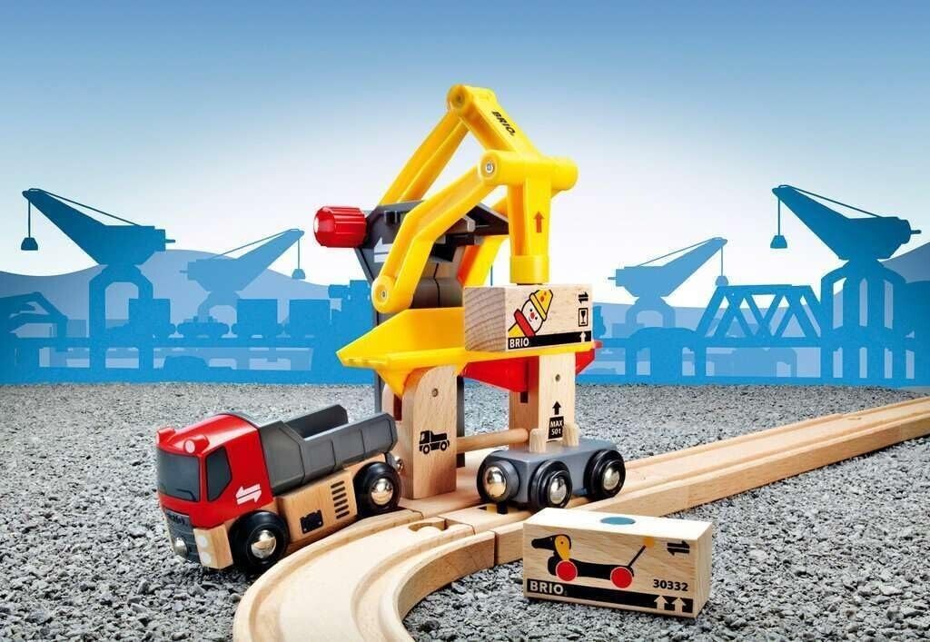 BRIO World Freight Goods Station for Kids Age 3 Years Up - Compatible With All B