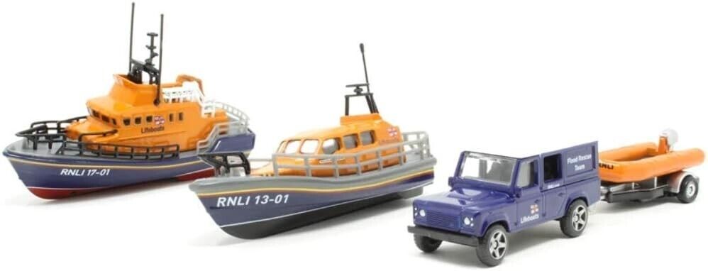 Corgi RNLI0001 RNLI Gift Set-Shannon Severn Lifeboat and Flood Rescue Team Other