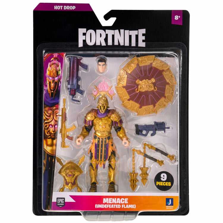 Fortnite Menace Hot Drop Figure 4-Inch Undefeated Flame - BRAND NEW