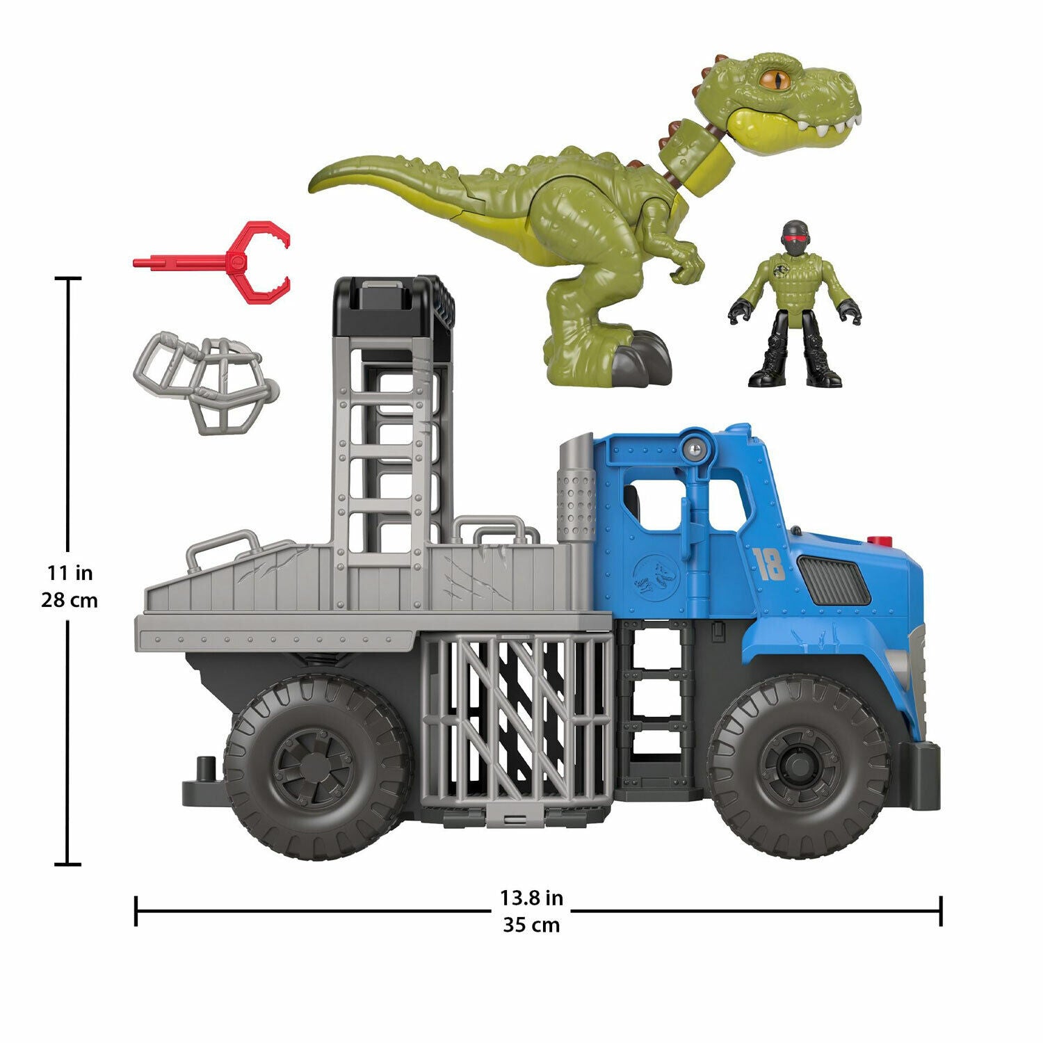 New Imaginext Jurassic World Dominion Break Out Dino Hauler Toy Set
