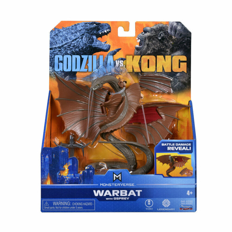 New MonsterVerse Godzilla Vs. Kong 6" Warbat Figure with Osprey - Sealed