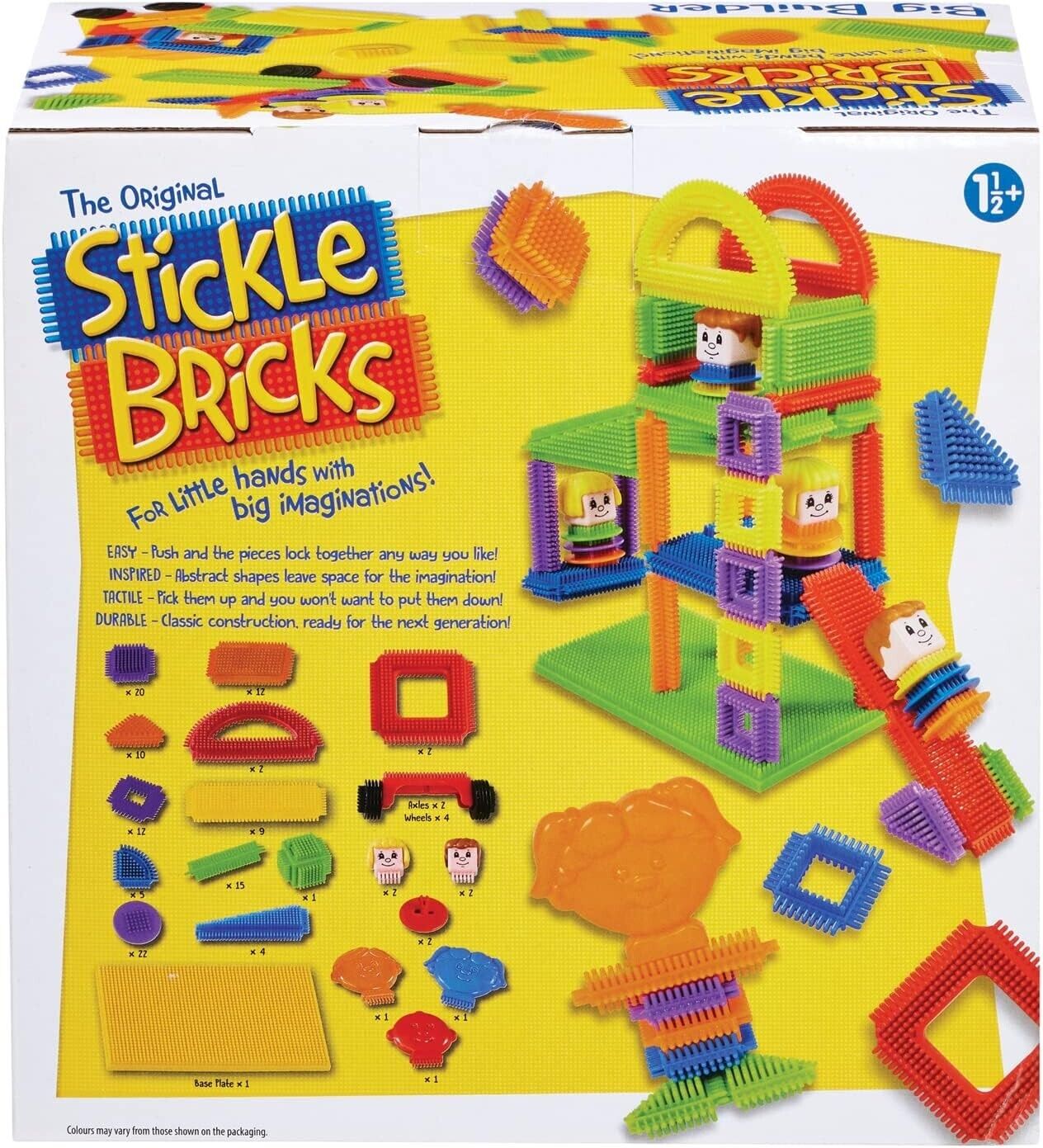 Stickle Bricks Big Builder Construction Set TCK15000, Over 125 Pieces