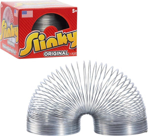 JP Slinky 03101 Brand Original Walking Spring Toy, Metal Slinky, multi-color, Pa