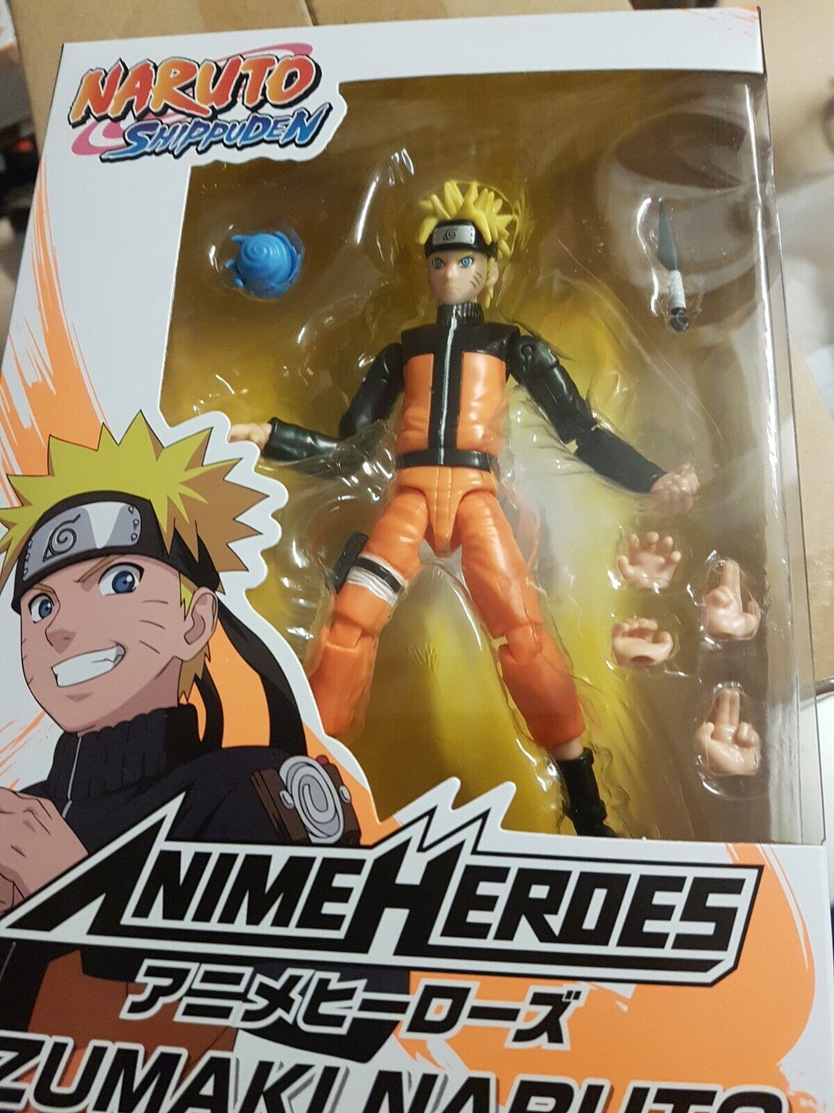 New Bandai Naruto Anime Heroes 15cm Action Figure - Uzumaki Naruto