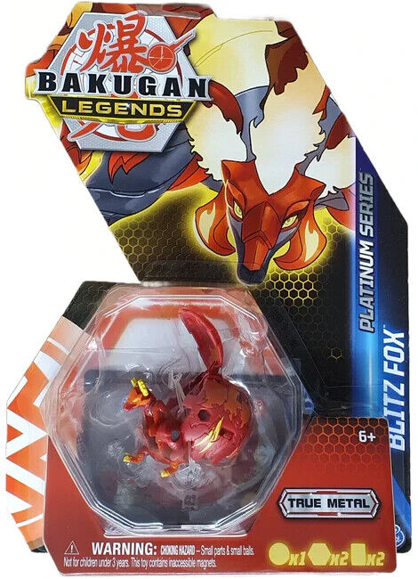 New Blitz Fox Bakugan Legends Platinum Series - Varying Colors & Styles