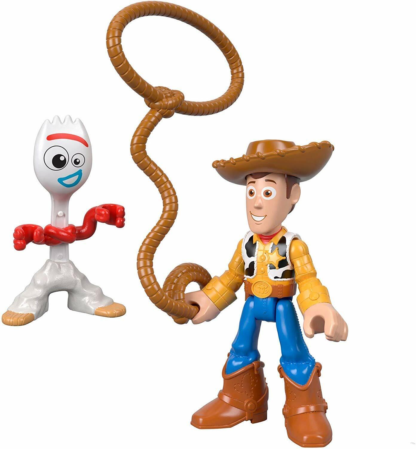 New Imaginext Toy Story 4 Forky & Woody Figures - Sealed Pack