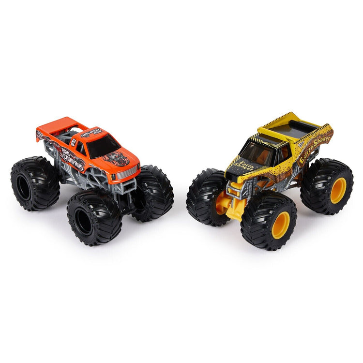 Monster Jam Series 27 Bad Company Vs Earth Shaker Die-Cast Vehicle 1:64 Scale