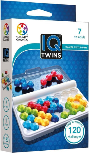 SmartGames - IQ Twins, Puzzle Game with 120 Challenges, 7+ Years