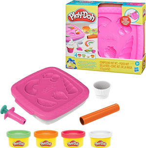 Play-Doh Create ‘n Go Cupcakes Playset, Set with Storage Container, Arts and Cra