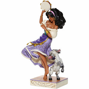 Disney Traditions Twirling Tambourine Player Figurine - Esmeralda & Djali
