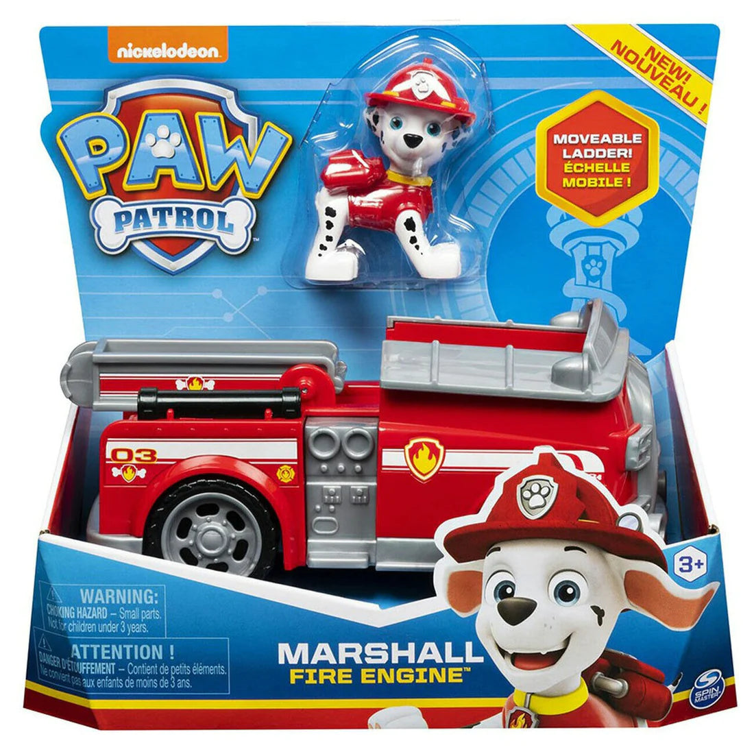 New 2023 Stock! Spin Master Paw Patrol Mini Vehicle - Assorted Model (1 Piece) - Marshall Fire Engine