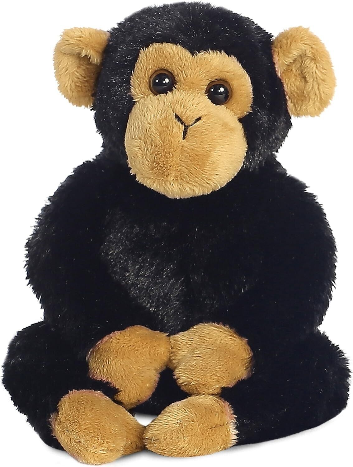 Aurora, 31710, Mini Flopsies Clyde the Chimp, 8In, Soft Toy, Black and Brown