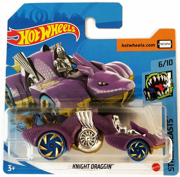 2020 Hot Wheels Street Beasts 1:64 Cars - Choose Your Favorite! - Purple Knight Draggin' #6/10