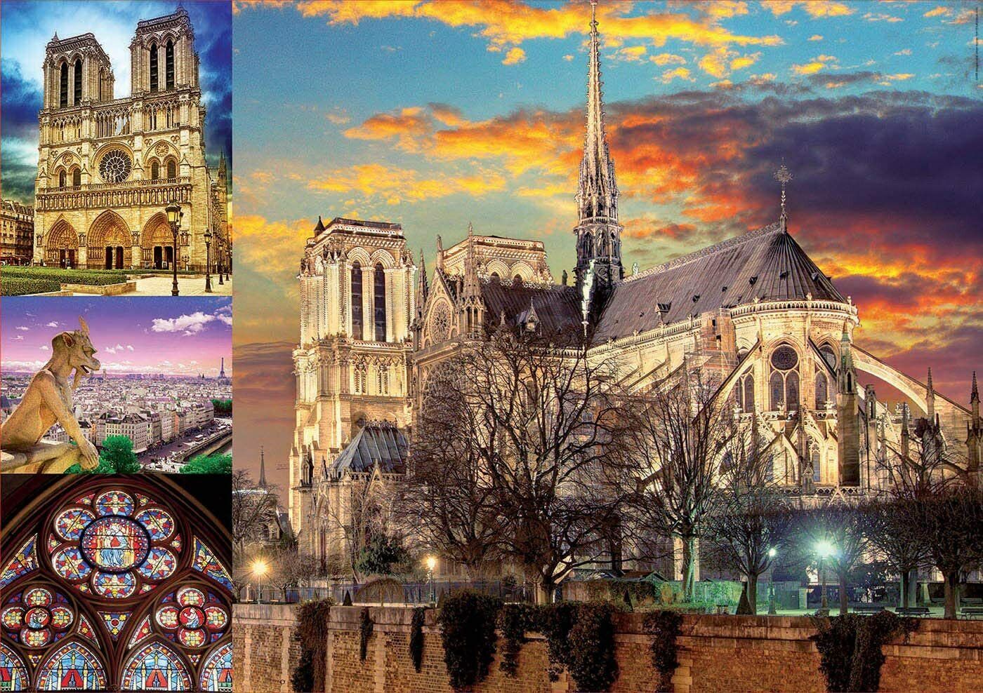 New Educa Borras Notre Dame 1000 Piece Jigsaw Puzzle Collage