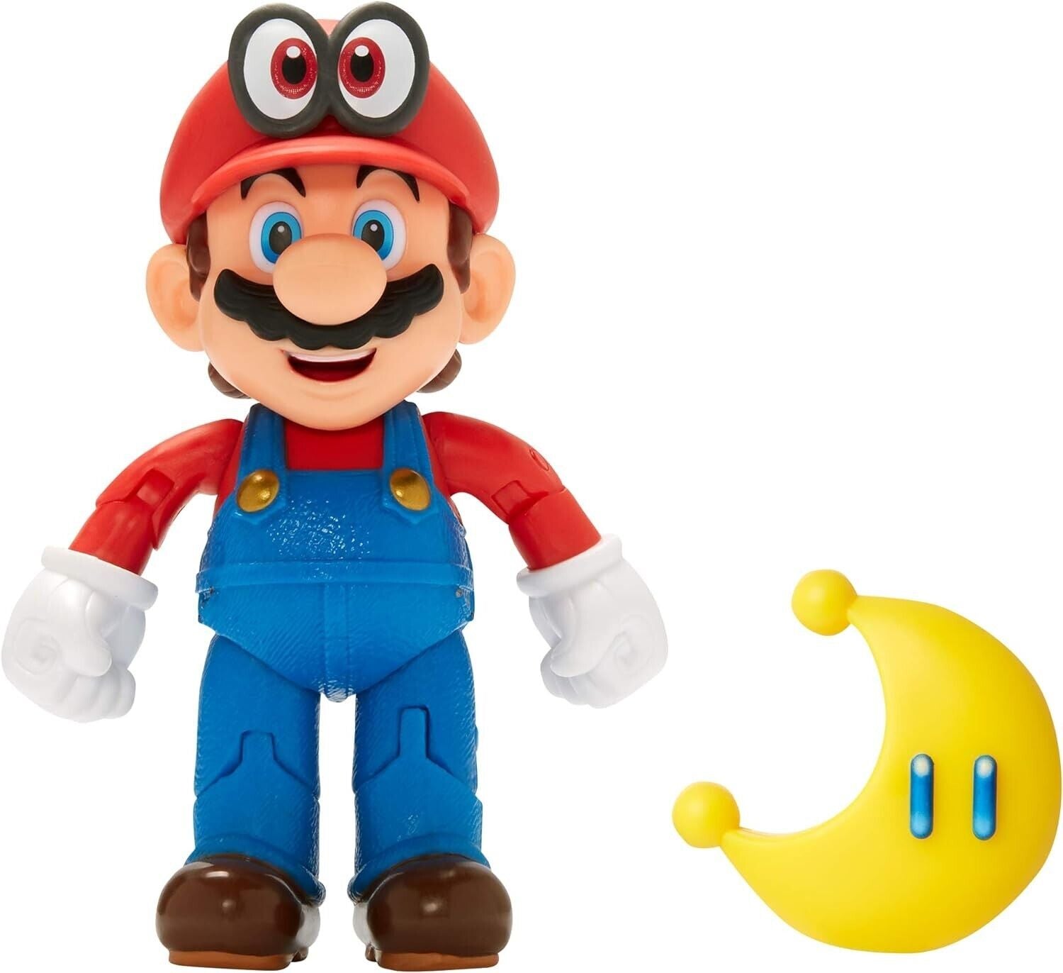 Nintendo Super Mario 10cm Figure - Mario wearing Cappy with Yellow Power Moon