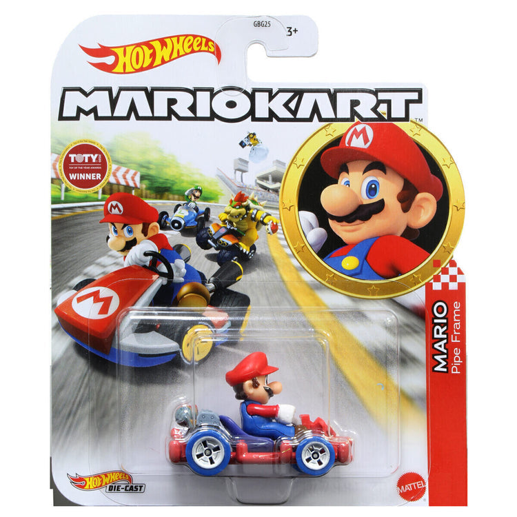 Hot Wheels Mario Kart Collectible Diecast Character Cars Figures Brand New 2023 MARIO PIPE FRAME