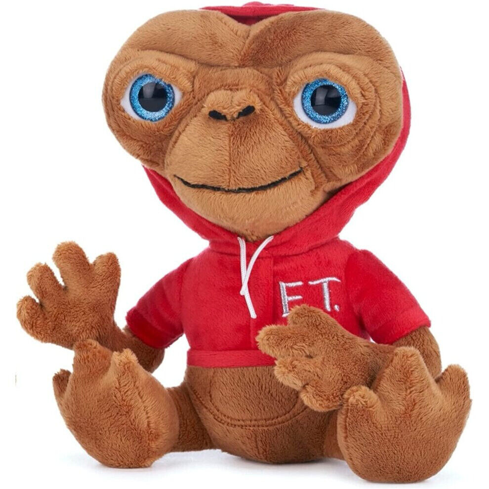 NEW E.T The Extra Terrestrial 25cm Plush Soft Toy in Red Hoodie 