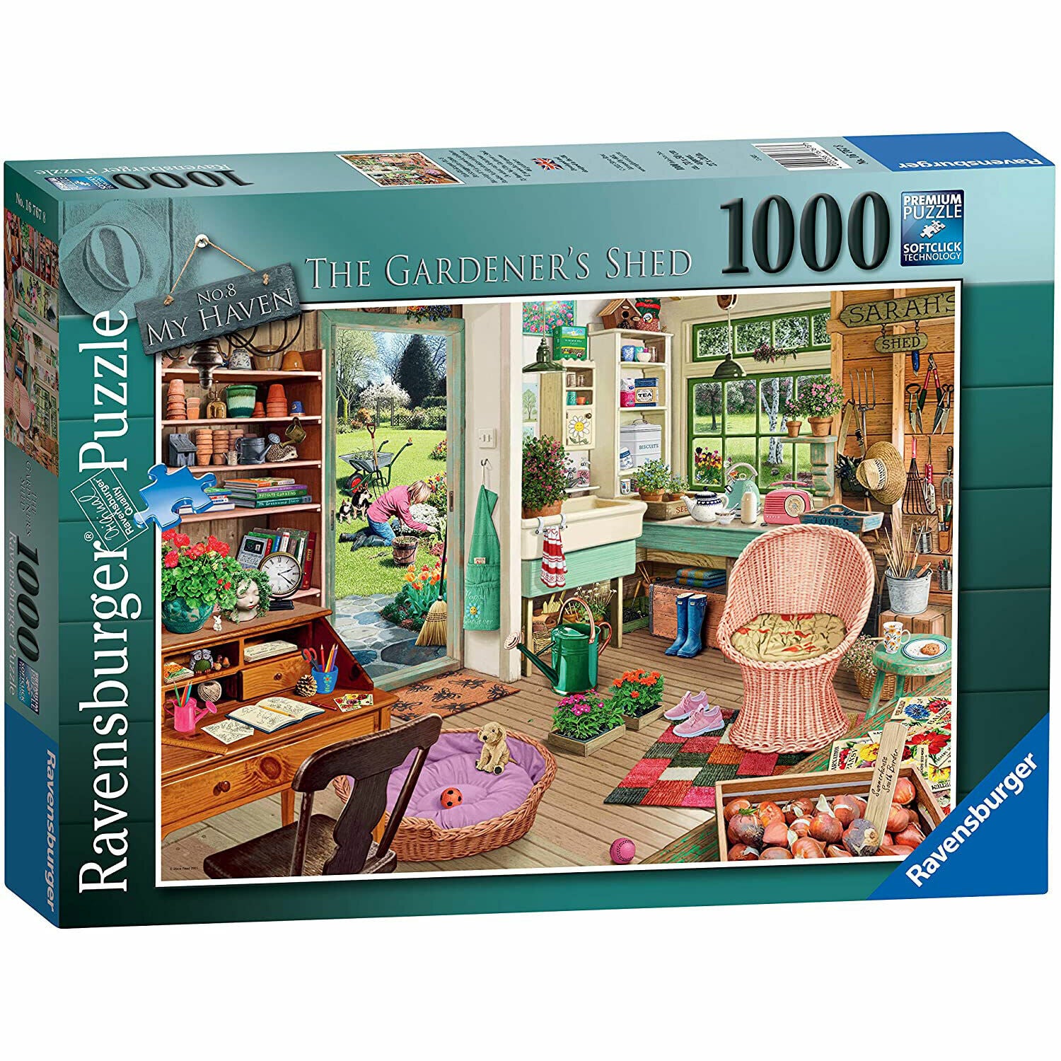 New Ravensburger My Haven No.8 The Gardener's Shed 1000 Piece Puzzle