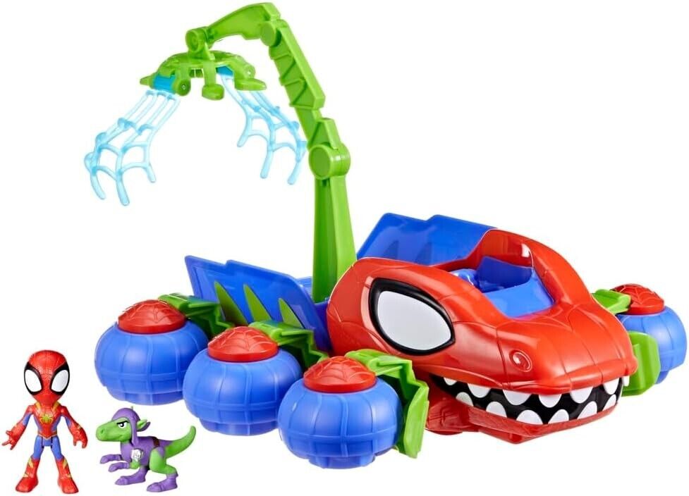 Marvel Spidey and His Amazing Friends Dino-Webs Crawler Super Hero Playset