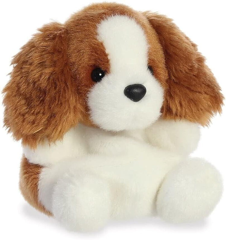 AURORA, 33533, Palm Pals Lady Spaniel Dog, 5In, Soft Toy, Brown & White,Medium