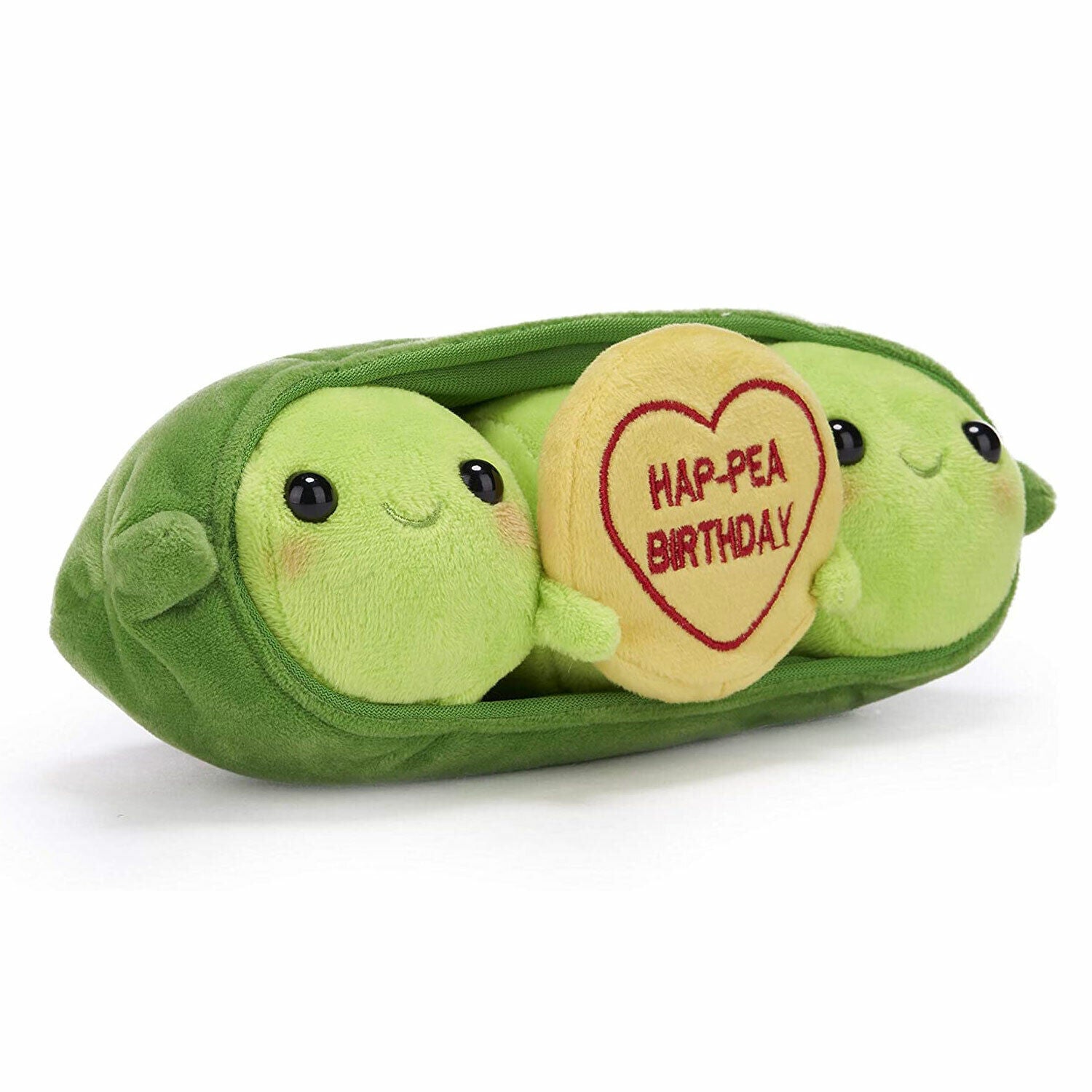 Swizzels Love Hearts Plush Pete & Penelope Peas - Hap-Pea Birthday - 21cm