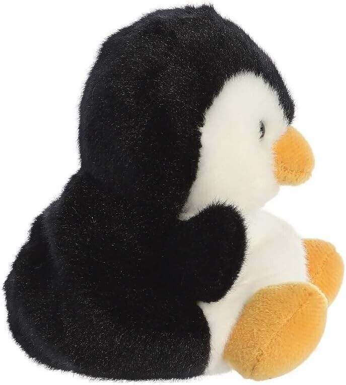 Aurora Palm Pals, Chilly The Penguin Soft Toy, 33481, 5 inches, Black and White