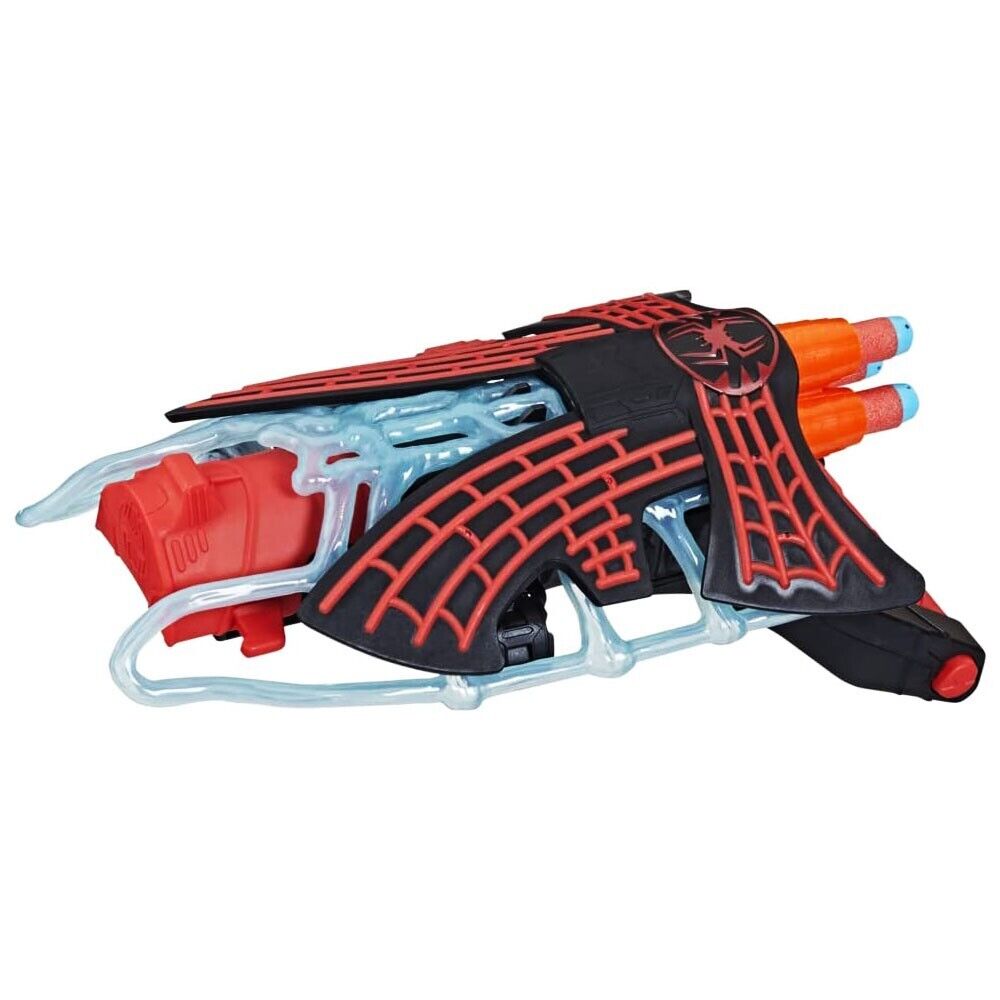 New Marvel Spider-Man Miles Morales Tri-Shot Nerf Blaster - Across the Spider-Ve