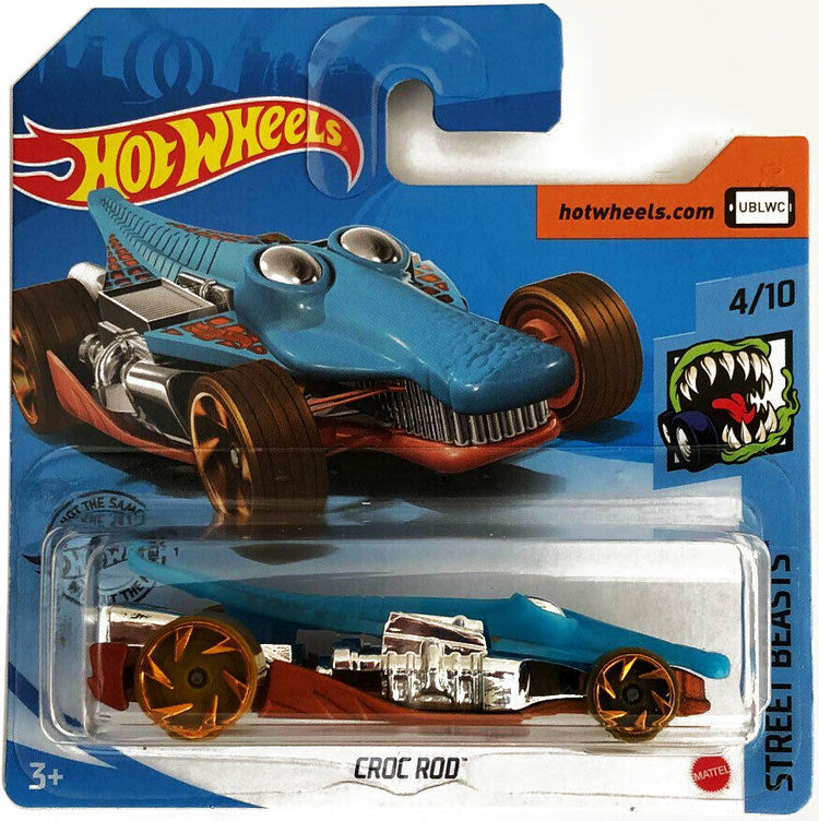 2020 Hot Wheels Street Beasts 1:64 Cars - Choose Your Favorite! - Blue Croc Rod #4/10