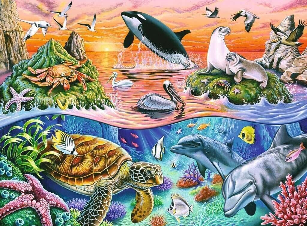 Ravensburger Underwater 100 Piece Jigsaw Puzzle for Kids Age 6 Years Up