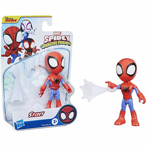 New Marvel Spidey and His Amazing Friends 4-Inch Hero Figure - Spidey - Free Shi