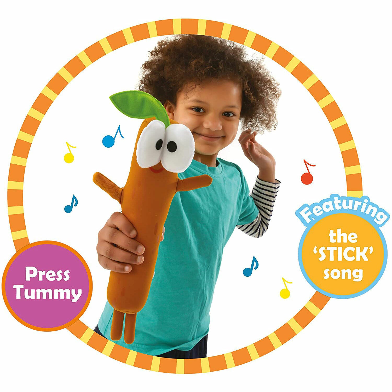 New Hey Duggee Singing Sticky Stick Stick Soft Toy - Fun for Kids!