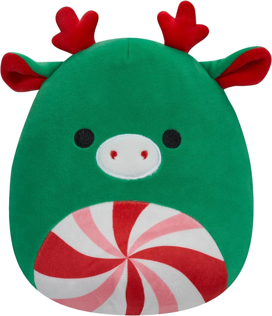 Squishmallows christmas collection 7.5 inch soft cuddly toys - ZUMIR GREEN MOOSE WITH PEPPERMINT SWIRL TUMMY