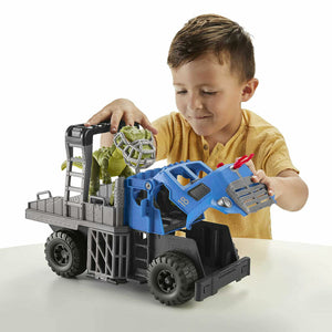 New Imaginext Jurassic World Dominion Break Out Dino Hauler Toy Set