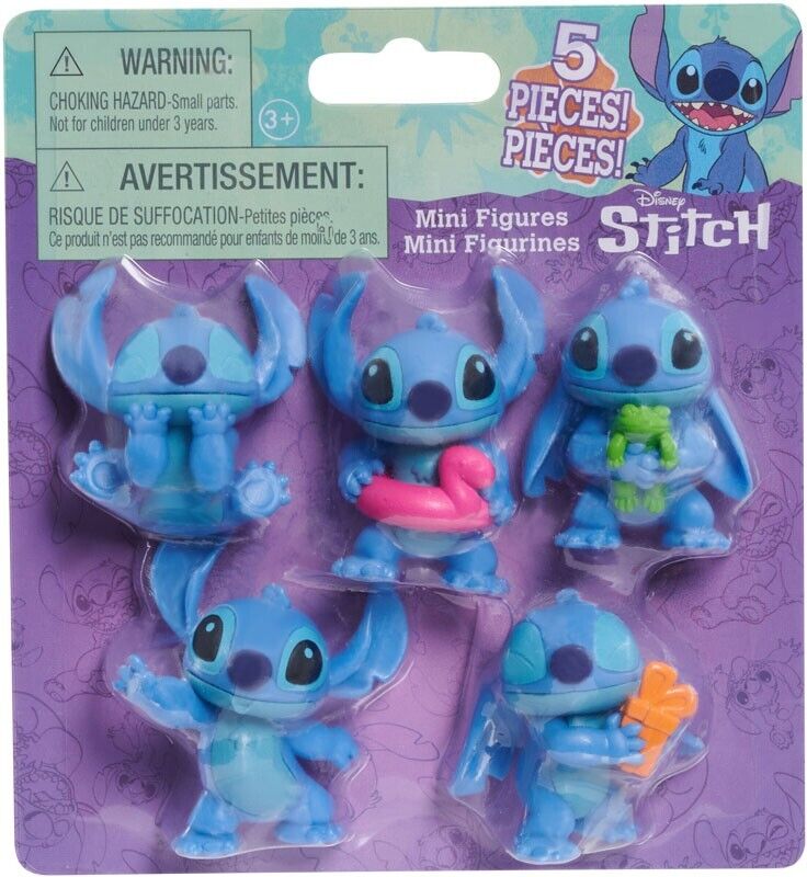 DISNEY STITCH 5 MINI FIGURE PACK - BRAND NEW